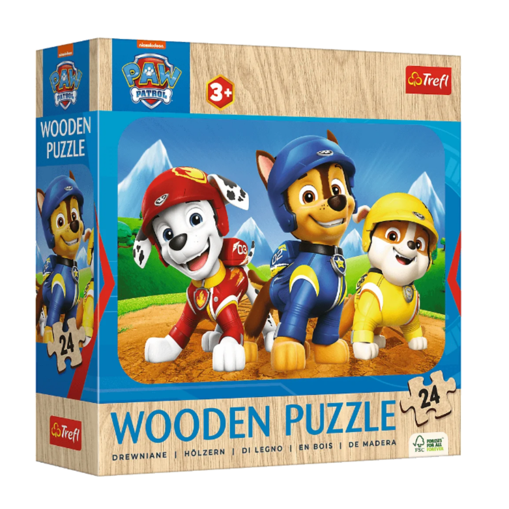 Trefl Paw Patrol koka puzle bērniem ar 24 gabaliņiem