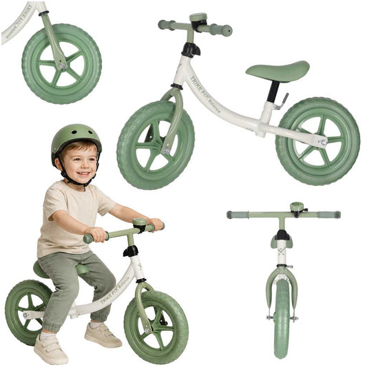 Zaļš Trike Fix Balance balansa ritenis bērniem ar zvaniņu