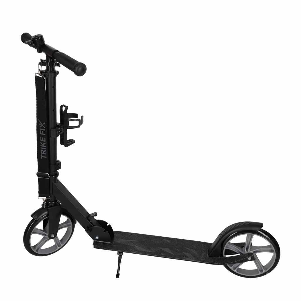 Trike Fix melns pilsētas skrejritenis ar salokāmu konstrukciju