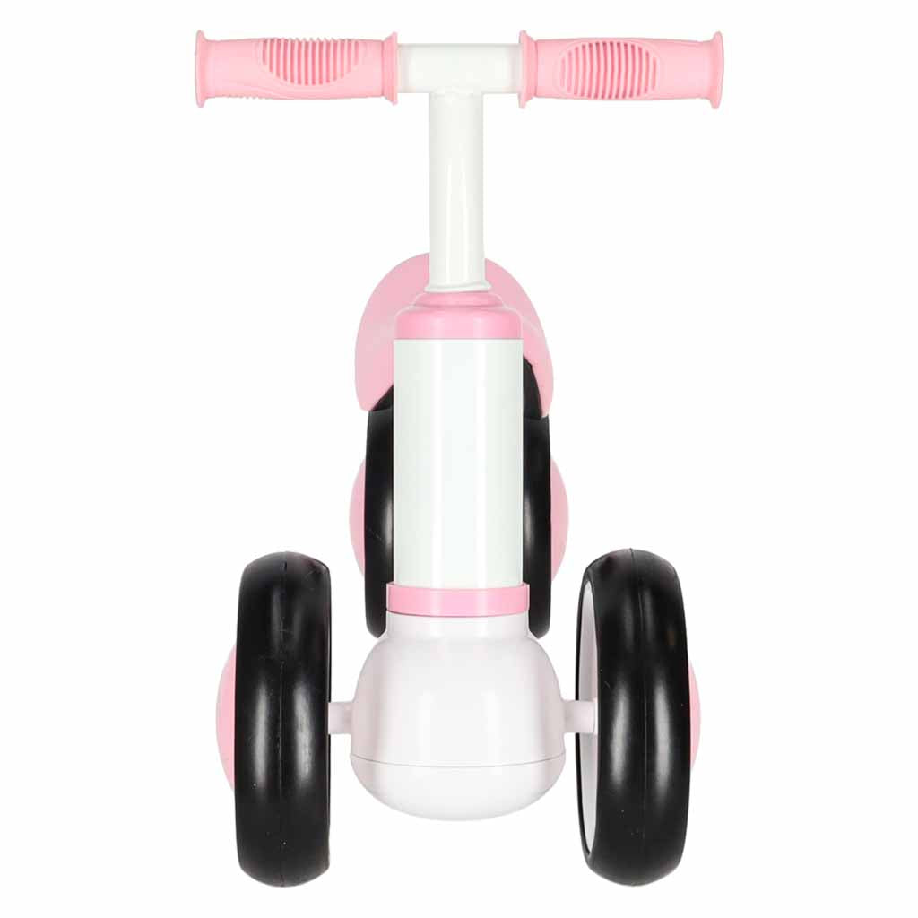 Rozā Trike Fix Tiny V2 līdzsvara ritenis bērniem skatā no priekšpuses