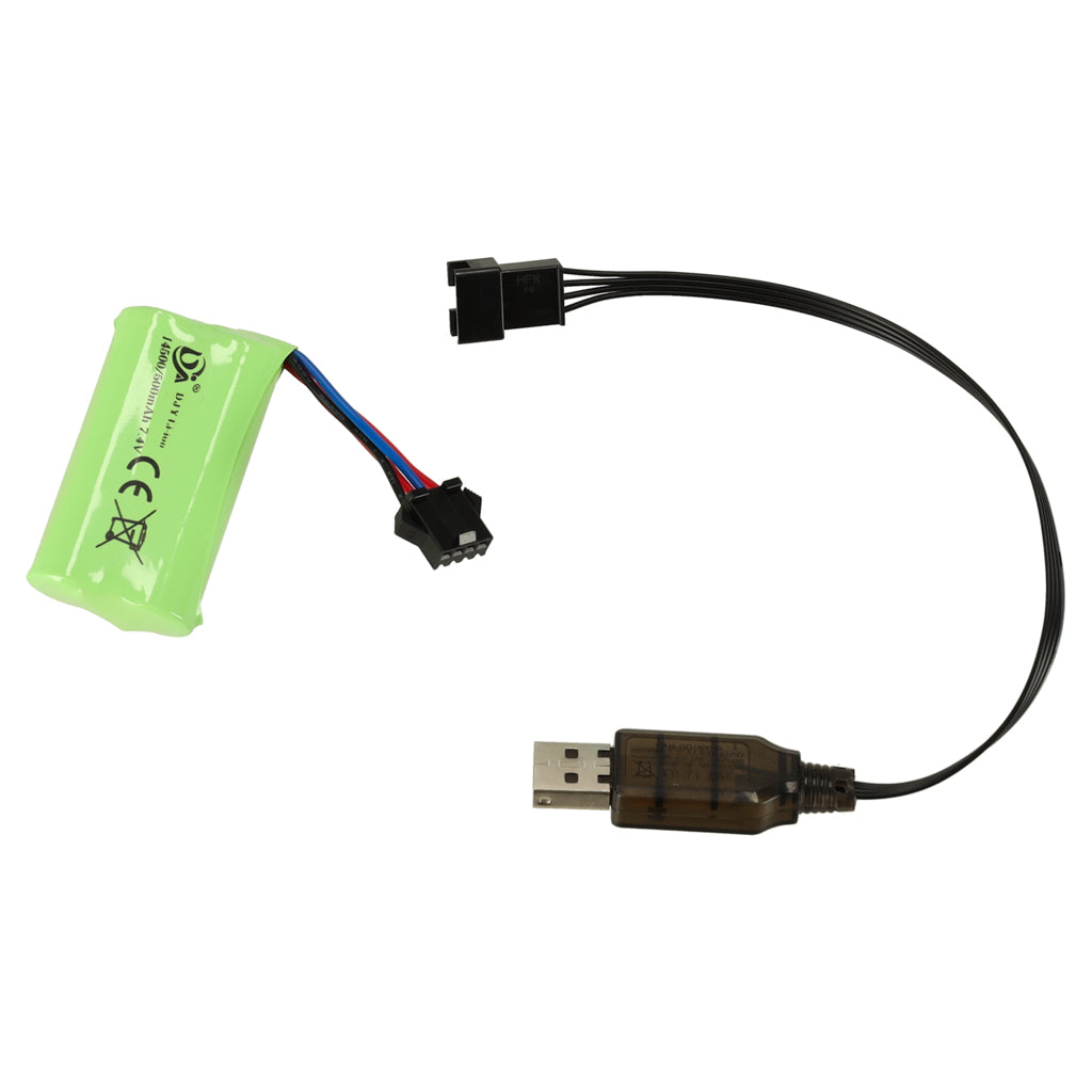 usb kabelis ar akmulātoru 7.4v priekš jaudīgas ūdens pistoles