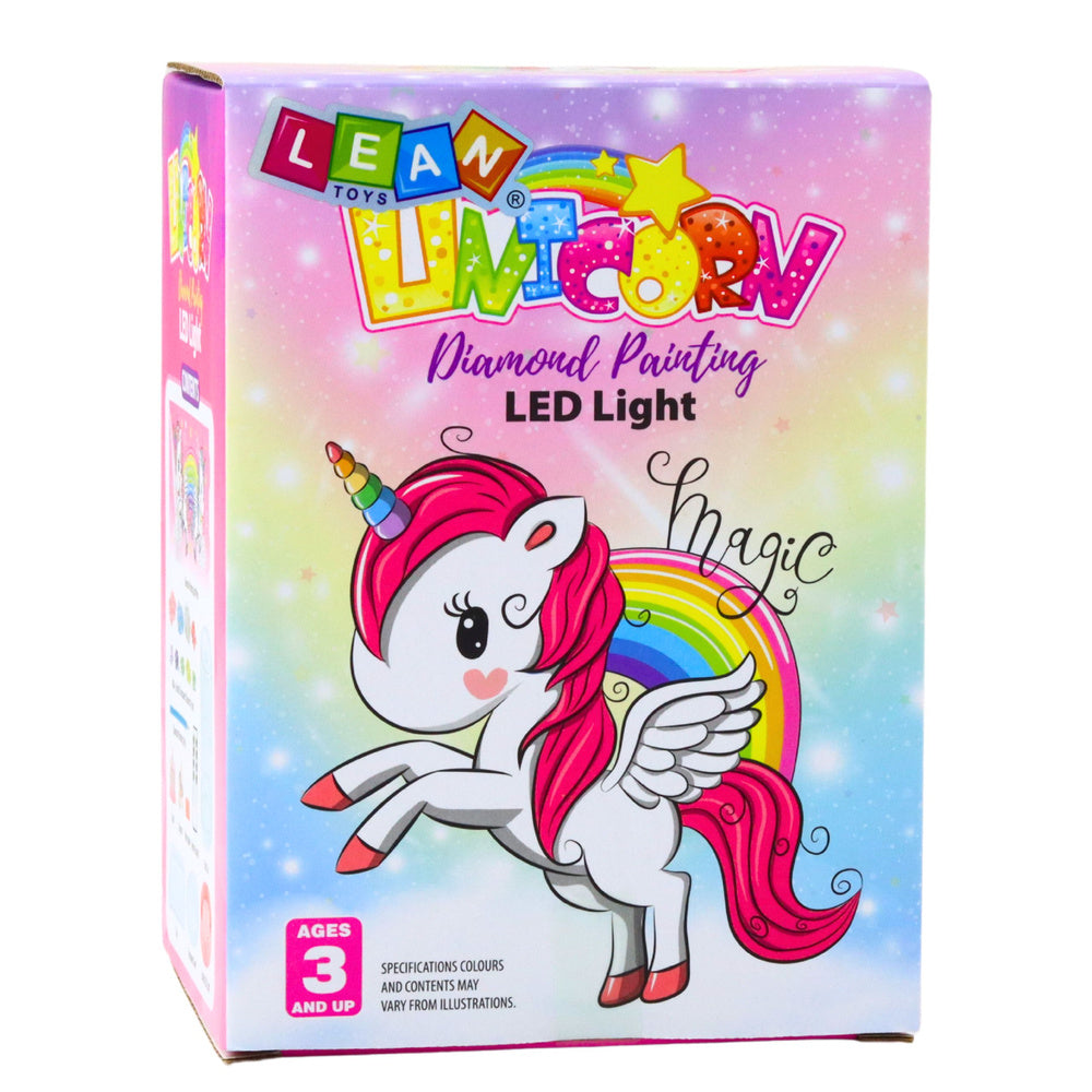 “Unicorn Diamond Painting LED Light” radošais komplekts – iepakojums