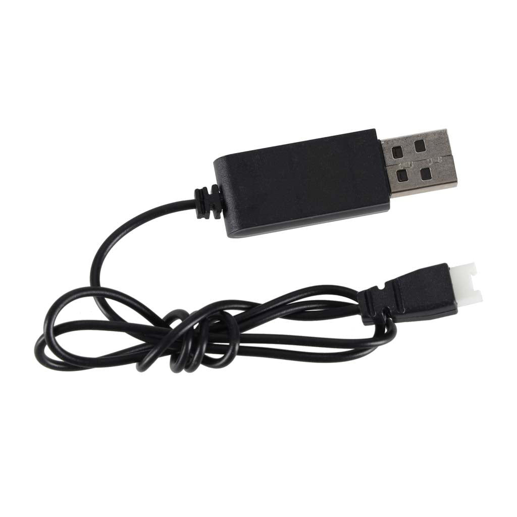 USB uzlādes vads RC lidmašīnai melnā krāsā