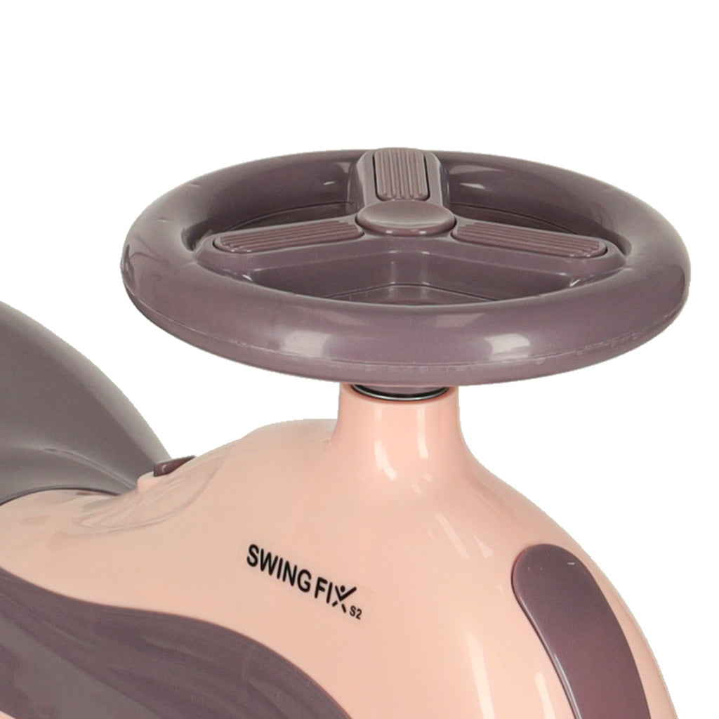 Violeta Swing Fix S2 šūpojošā auto stūres tuvplāns