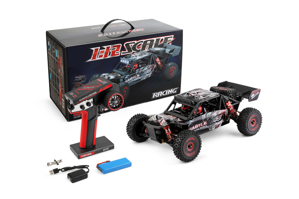 WLToys 124016 RC auto 1:12 4WD brushless bezceļu modelis ar tālvadības pulti