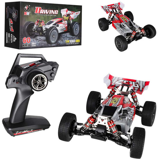 WLtoys 144001 RC bagijs 1:14 4WD līdz 60 km/h ar pulti un iepakojumu
