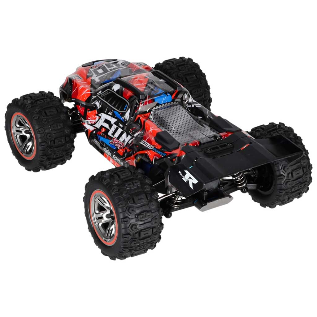 WLtoys 184008 RC auto 1:18 4WD Brushless 60 km/h, skats no aizmugures