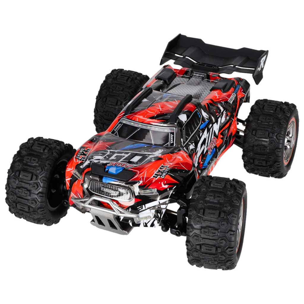 WLtoys 184008 RC auto 1:18 4WD Brushless 60 km/h, skats no priekšpuses