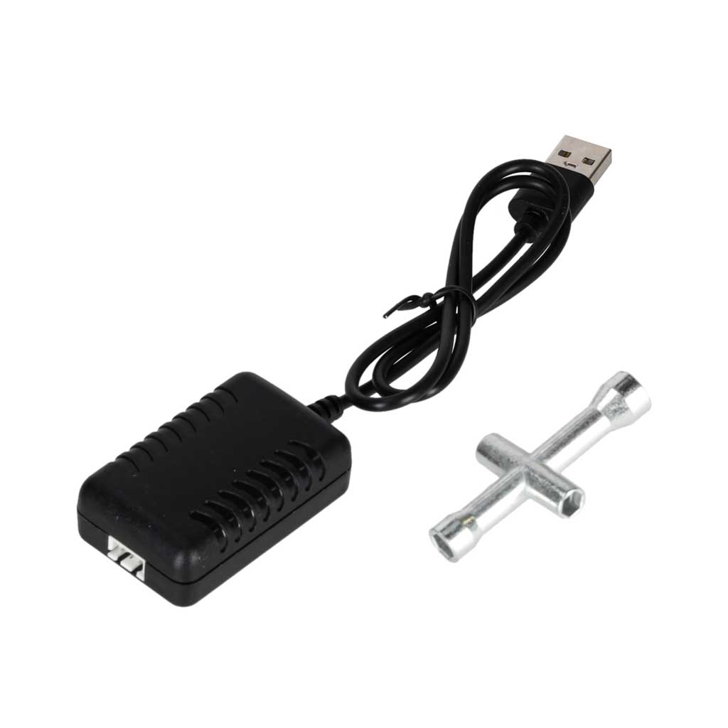 WLtoys 184008 RC auto USB lādētājs un riteņu atslēga