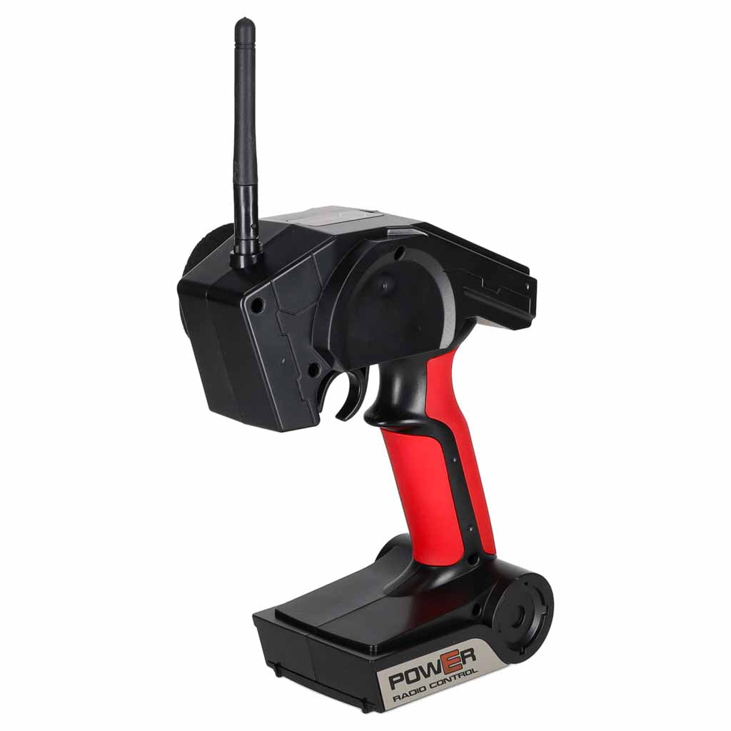 WLtoys K969 drifta RC auto tālvadības pults aizmugures skats ar antenu