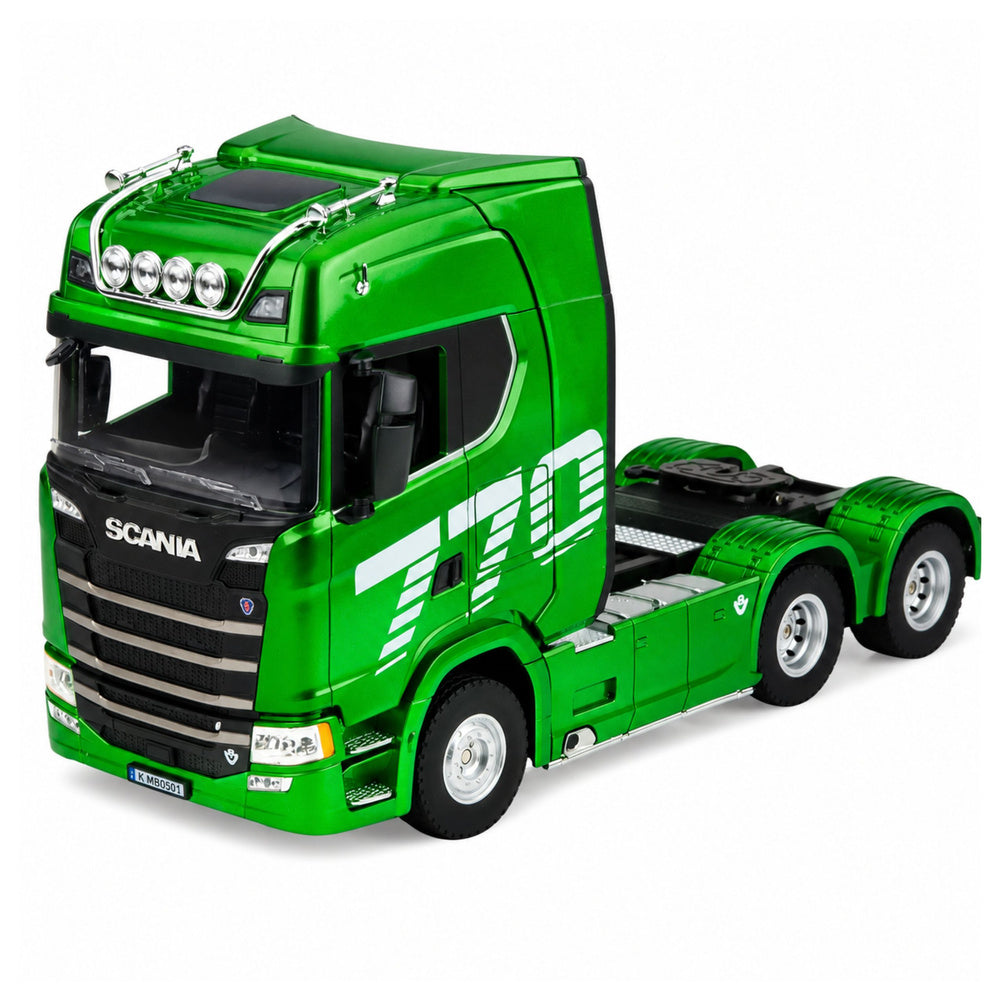 Zaļš tālvadības RC Scania kravas vilcējs 1:18