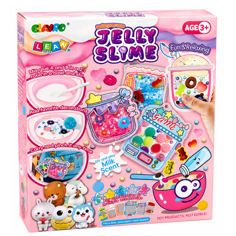 Želejas gļotu veidošanas komplekts bērniem DIY Jelly Slime no 3 gadiem oriģinālajā iepakojumā