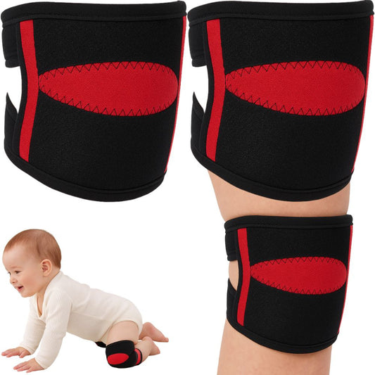 Zīdaiņu ceļu aizsargi rāpošanai melnā un sarkanā krāsā, 2 gabali