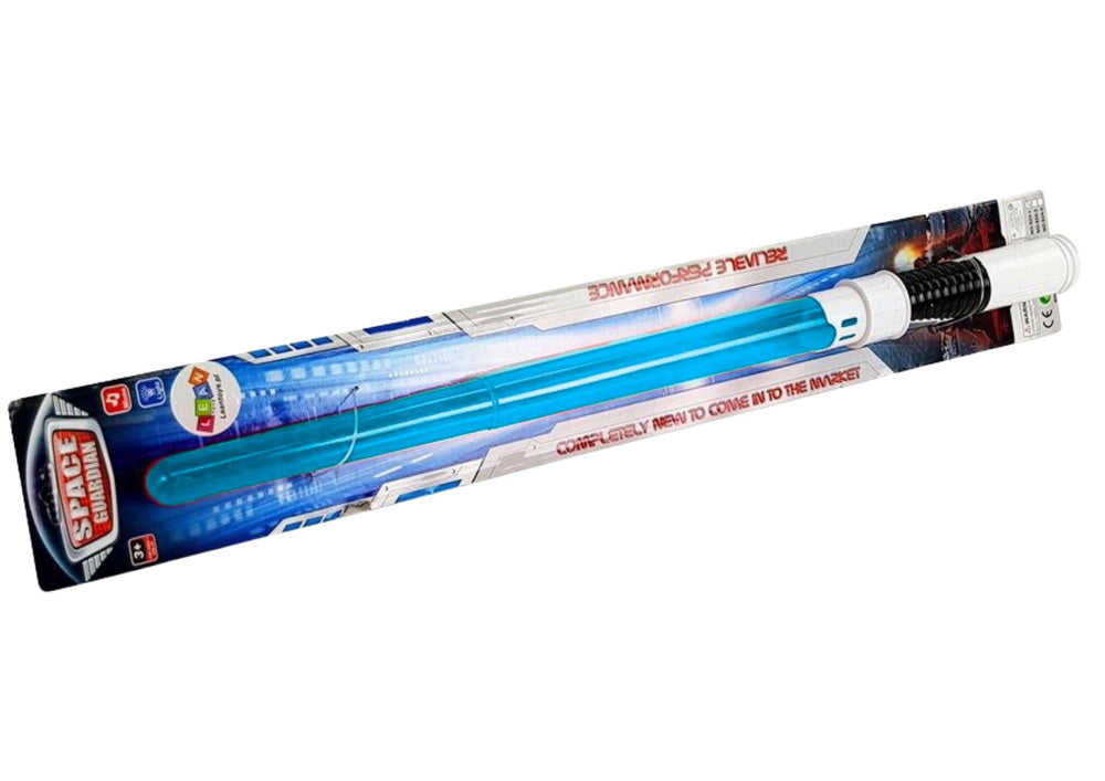 Zils gaismas zobens 68 cm ar skaņas efektiem iepakojumā
