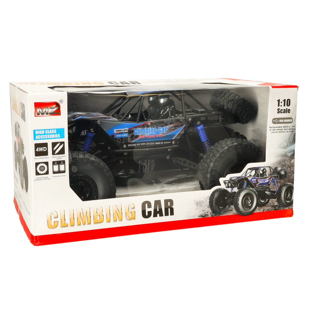 Zils RC bezceļu auto 1:10 iepakojumā