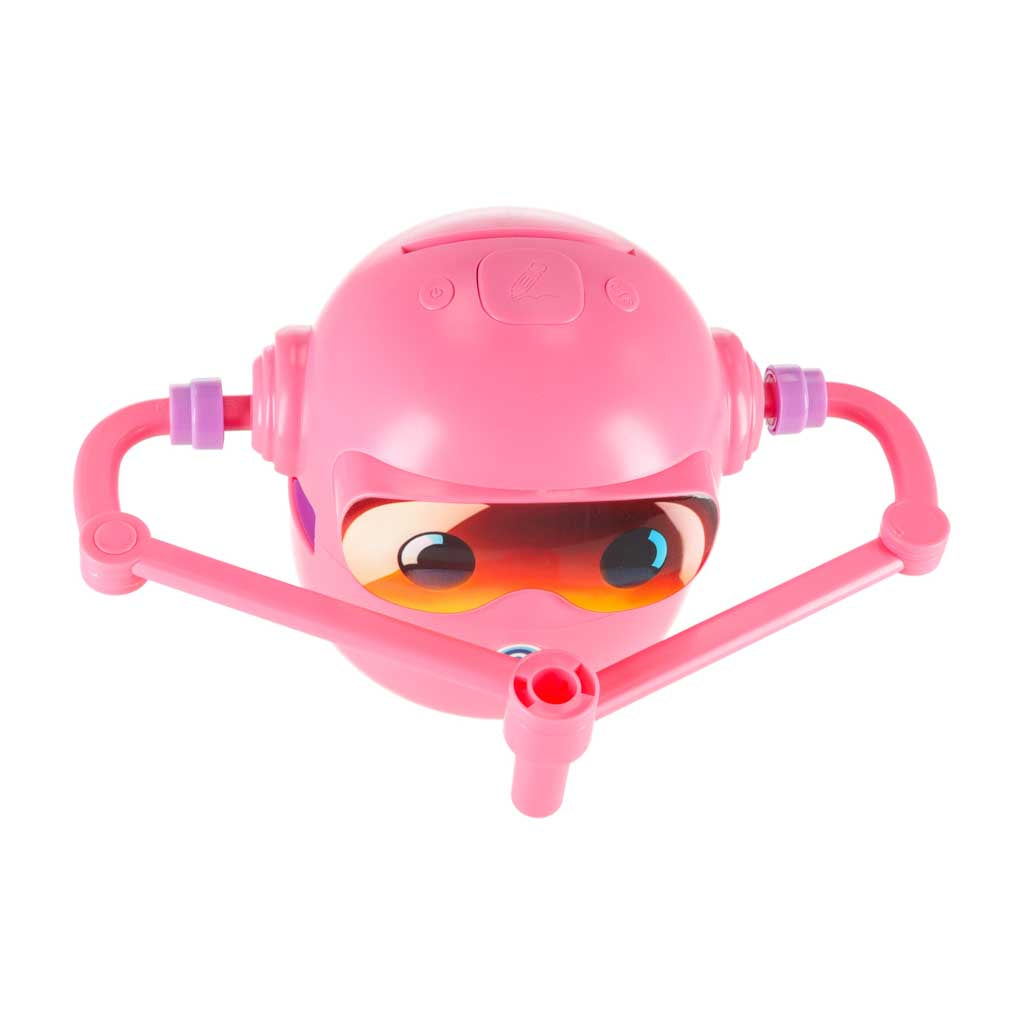 zīmēšanas robots bērniem rozā krāsā priekšskats